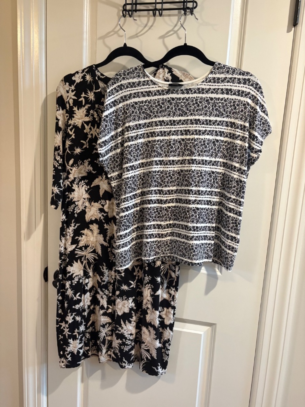 J Jill medium petite bundle, black/cream/white dress and tee - Picture 5 of 5